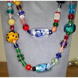 Millefiori 42" Necklace 7.5 oz